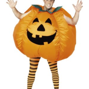 Inflatable Pumpkin Halloween Mens Fancy Dress Costume