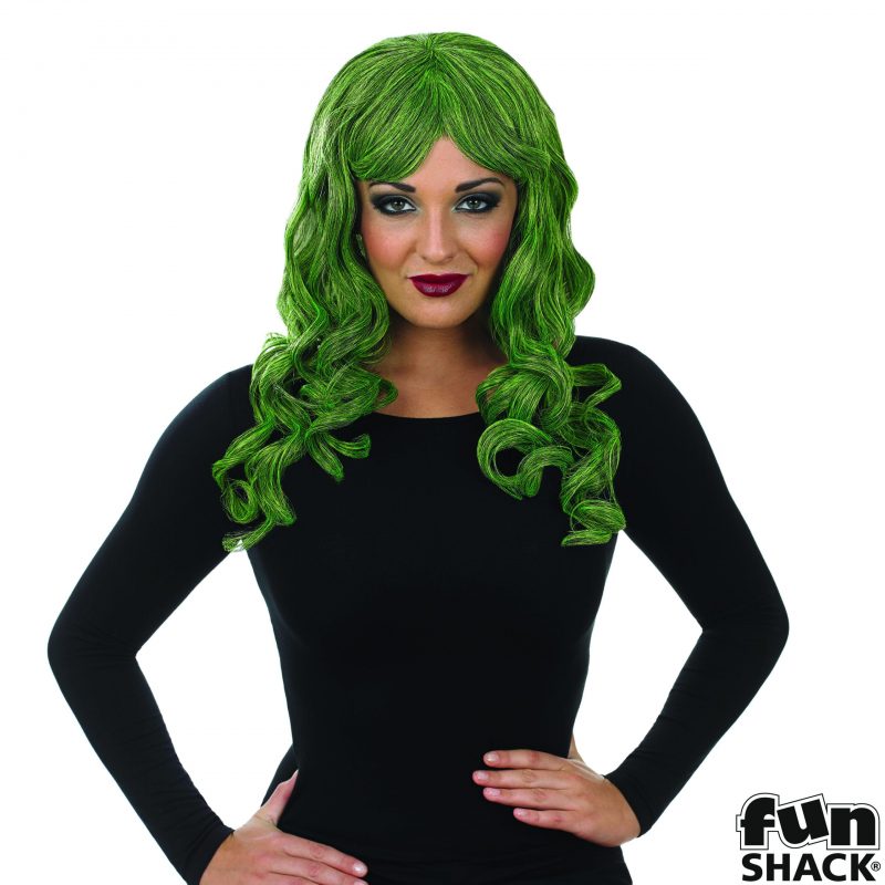 Green Temptress Wig