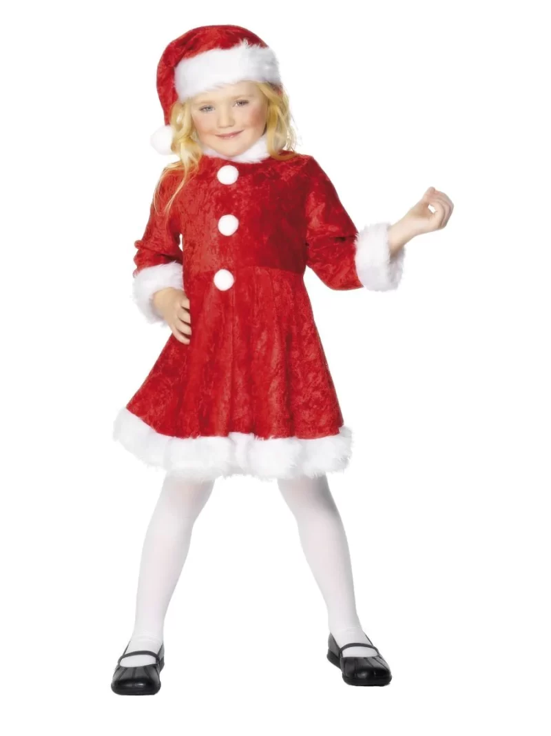Mini Miss Santa Ladies Fancy Dress Costume