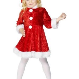 Mini Miss Santa Ladies Fancy Dress Costume