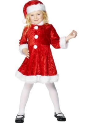 Mini Miss Santa Ladies Fancy Dress Costume