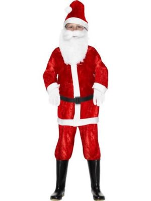 Mini Mr Santa Childrens Christmas Fancy Dress Costume