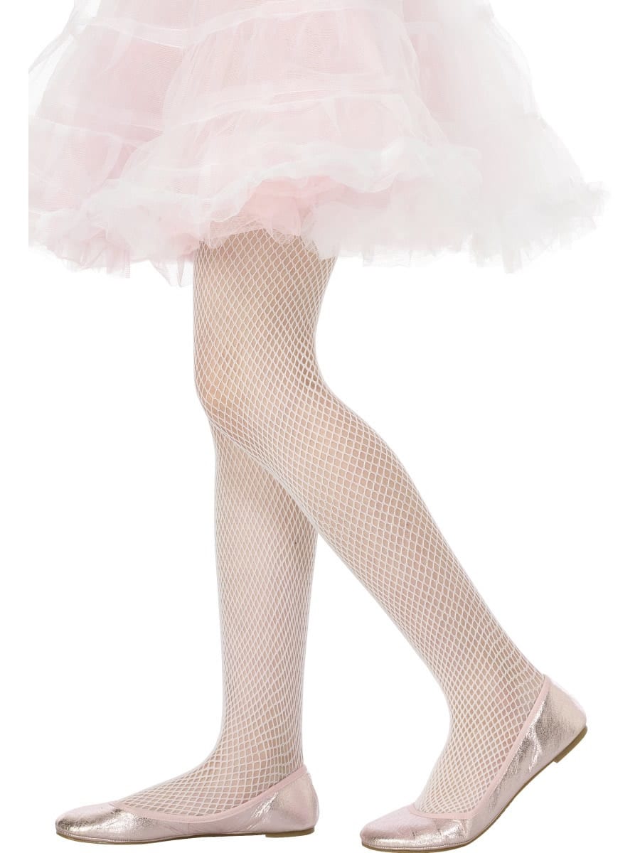 White Fishnet Tights 2-5 Years