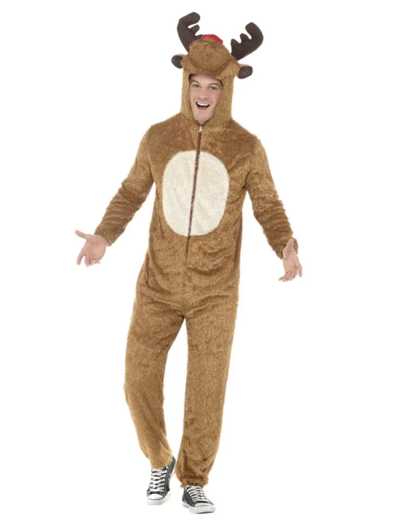 Reindeer Mens Christmas Fancy Dress Costume