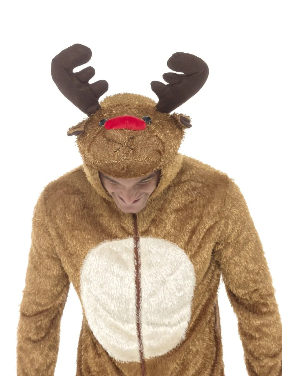 Reindeer Mens Christmas Fancy Dress Costume DISC