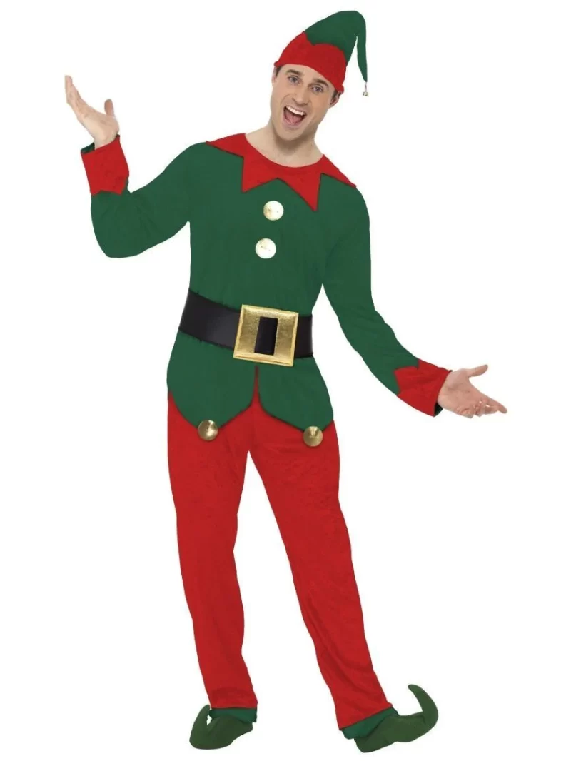 Elf Men's Christmas Fancy Dress Costume
