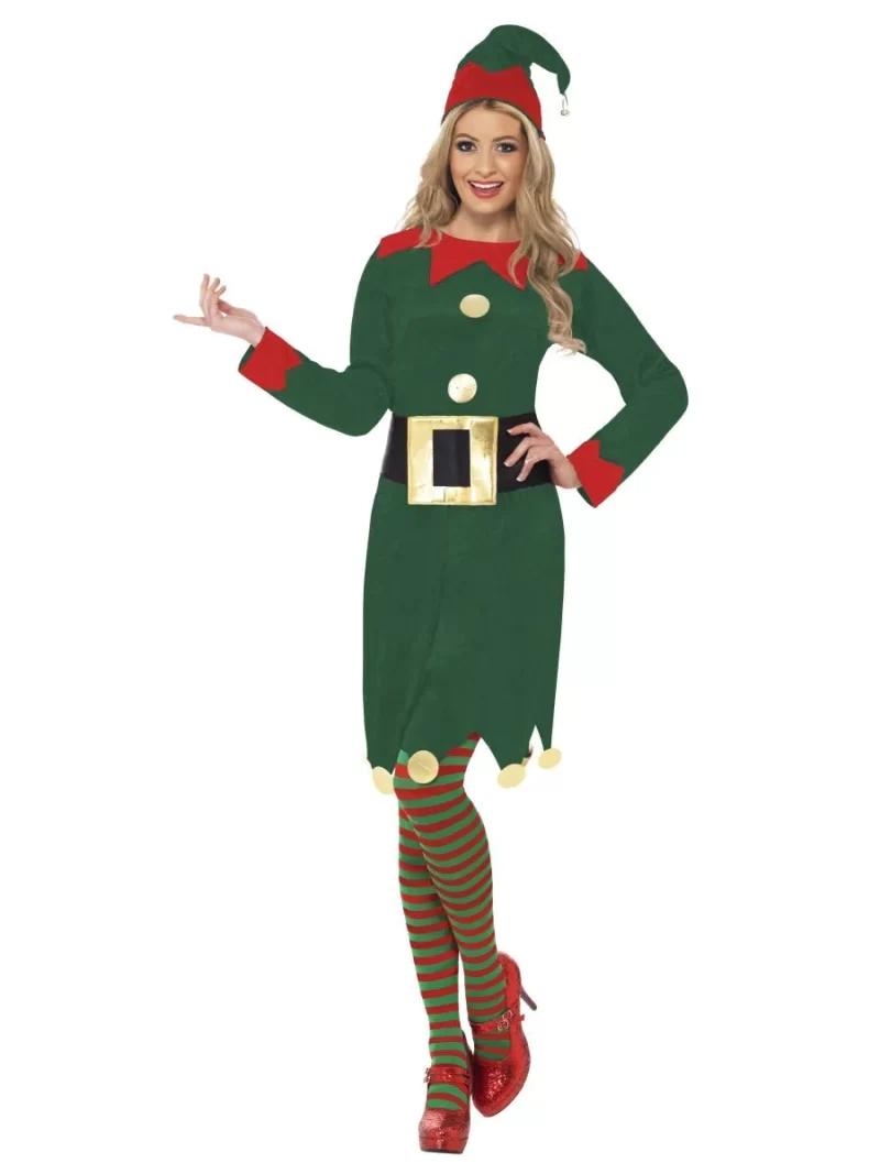 Elf Ladies Christmas Fancy Dress Costume