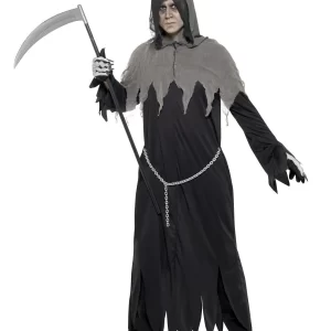 Grim Reaper Mens Halloween Fancy Dress Costume - Image 2