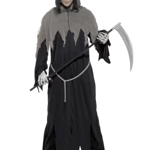 Grim Reaper Mens Halloween Fancy Dress Costume