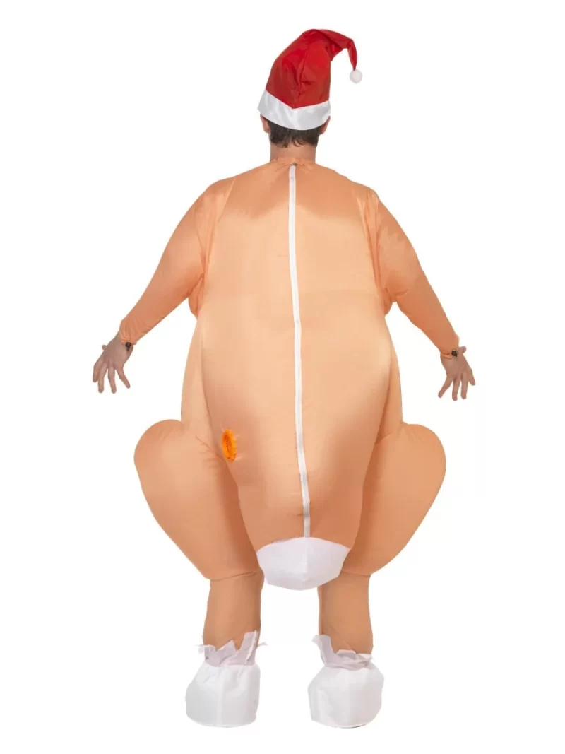 Inflatable Christmas Turkey Mens Fancy Dress Costume - Image 3