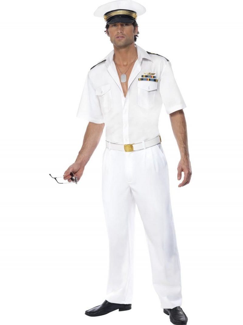 Top Gun Captain Men's Fancy Dress Costume