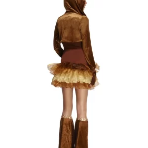 Fever Reindeer Christmas Ladies Fancy Dress Costume