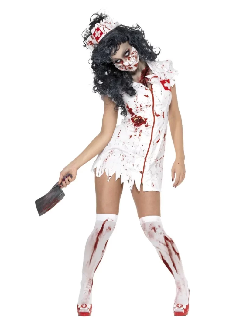 Zombie Nurse Halloween Ladies Fancy Dress Costume