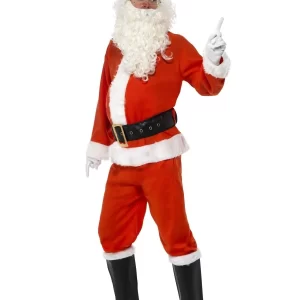 Santa Deluxe Mens Christmas Fancy Dress Costume - Image 2