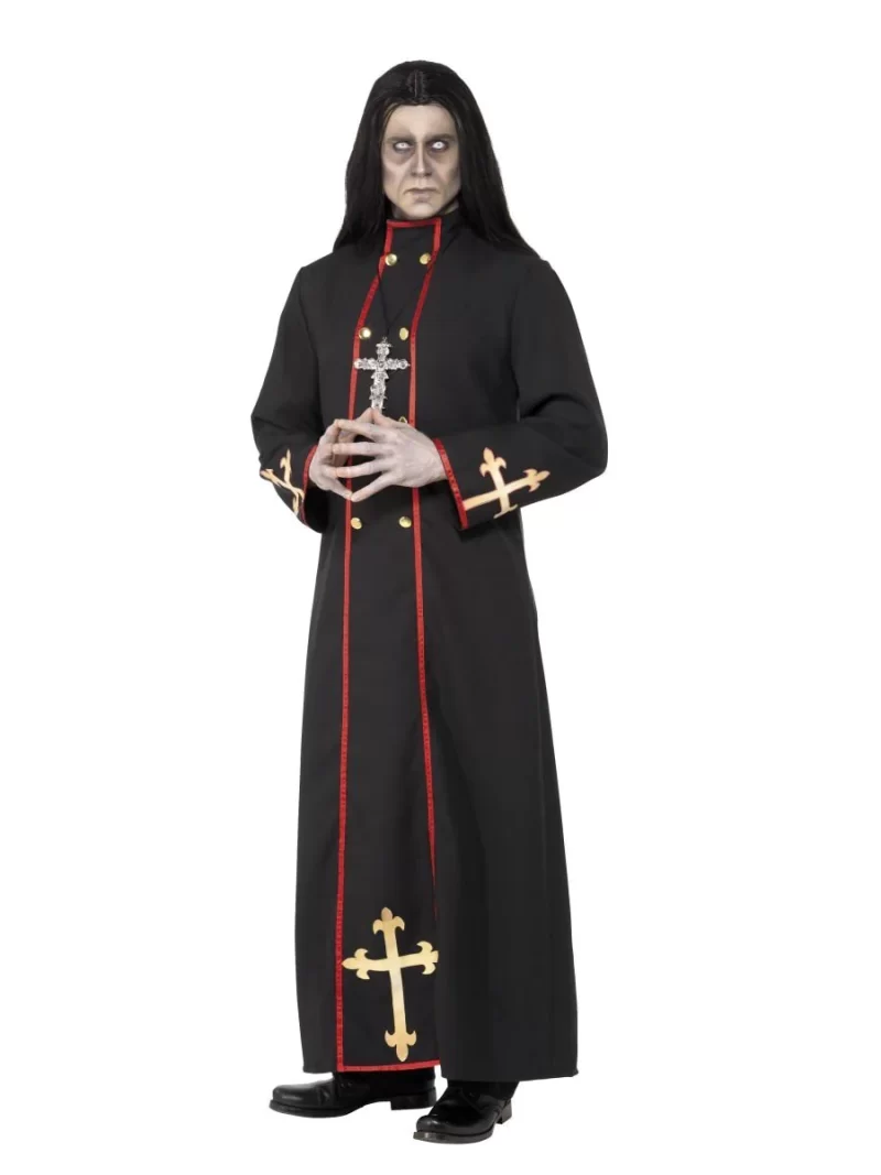 Minister/Demon of Death Halloween Mens Fancy Dress Costume