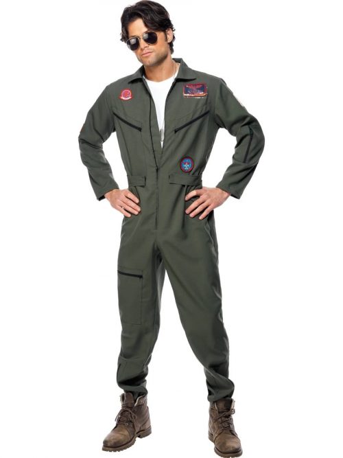 Top Gun Aviator Men's Fancy Dress Costume