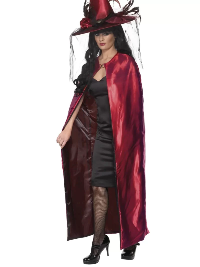 Deluxe Reversible Vampire/Devil Red Black Cape