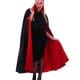 Black/Red Vampire Cape Halloween Fancy Dress Costume