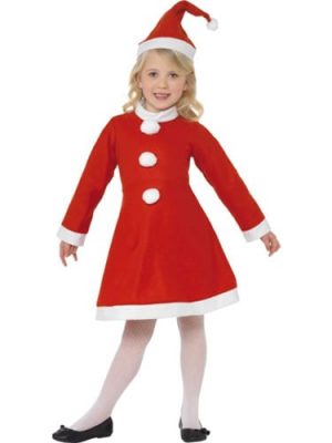 Value Santa Girl Children's Christmas Fancy Dress Costume
