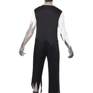 Zombie Alley Policeman Men's Halloween Fancy Dress Costume - Image 2