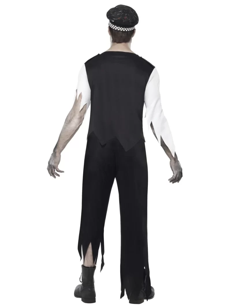 Zombie Alley Policeman Men's Halloween Fancy Dress Costume - Image 2