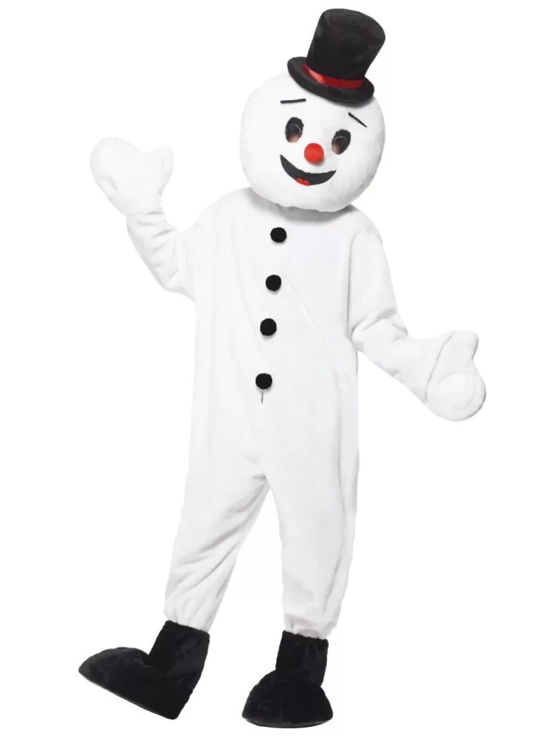 Snowman Mascot Christmas Men's Fancy Dress Costume