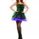 Black/Purple Fairy Nymph Ladies Halloween Fancy Dress Costume