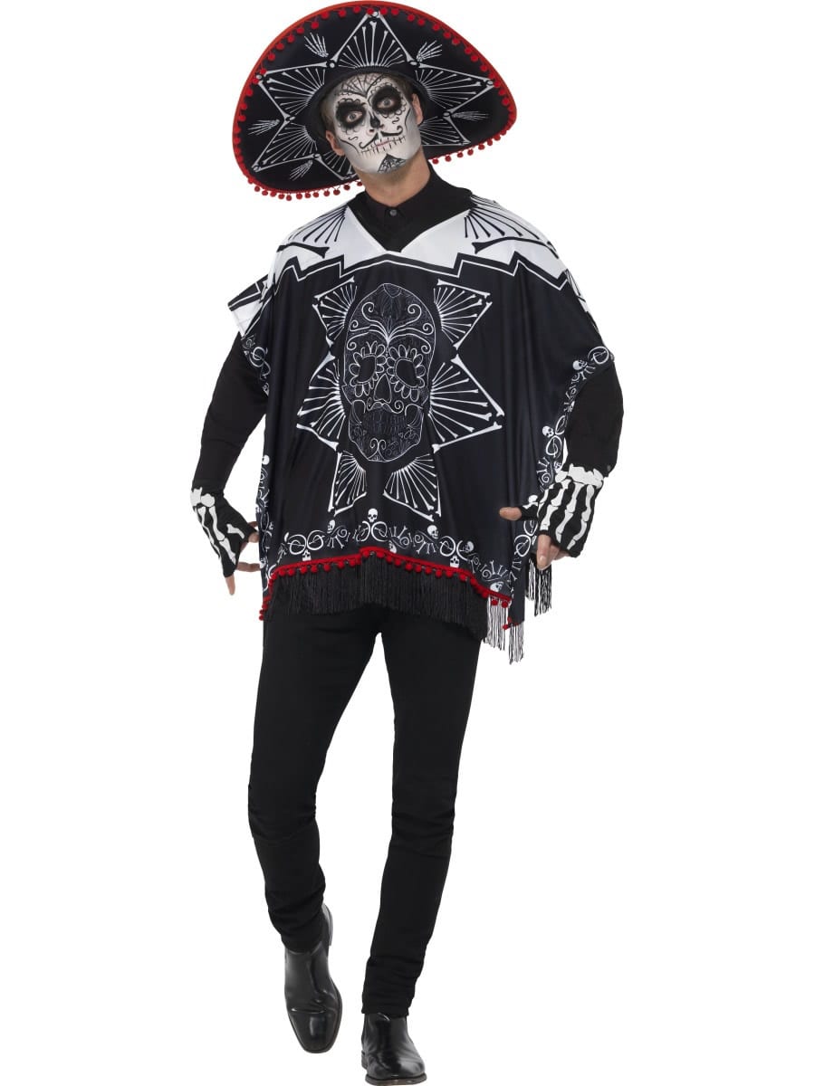 Day of the Dead Bandit Men's Halloween Fancy Dress Costume