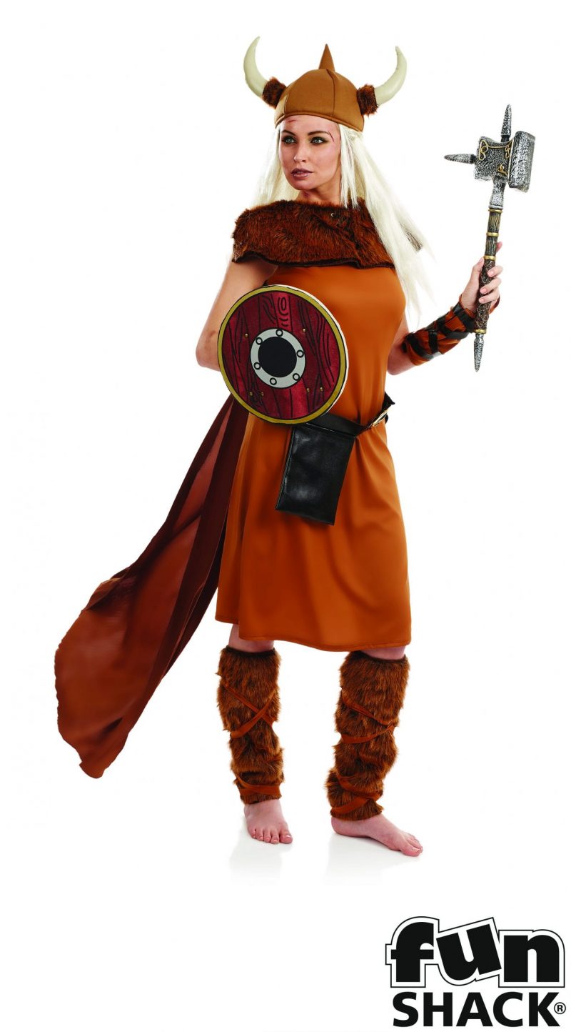 Viking Lady Ladies Fancy Dress Costume