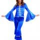 Dancing Queen Blue Ladies Fancy Dress Costume