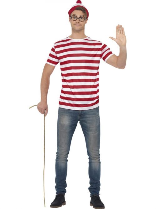 Where's Wally Kit Men's Fancy Dress Costume