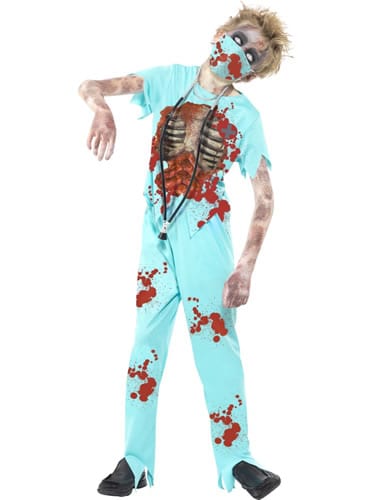 Zombie Surgeon Children's Halloween Fancy Dress Costume