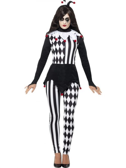 Jester Ladies Halloween Fancy Dress Costume