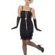 Black Short Fringed Flapper Costume