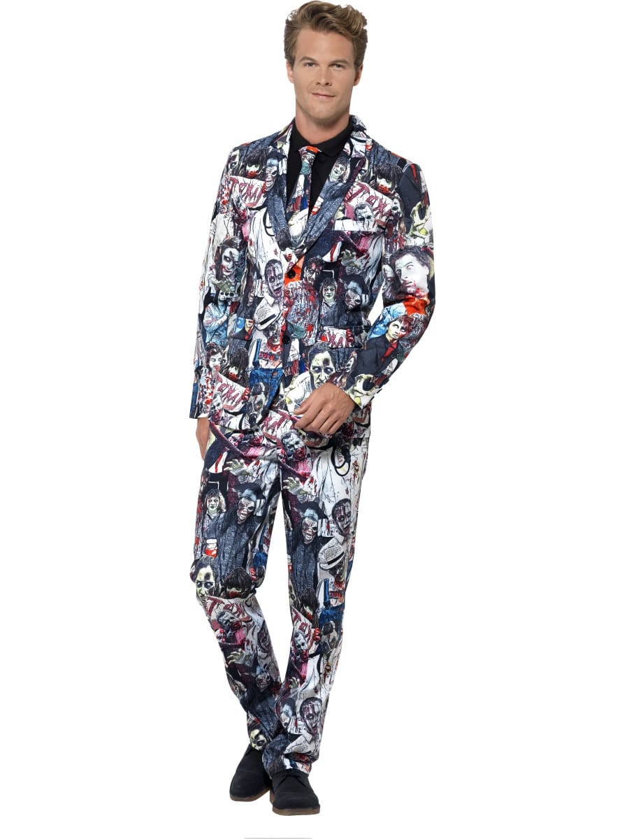 Zombie Standout Suit Men's Halloween Fancy Dress Costume