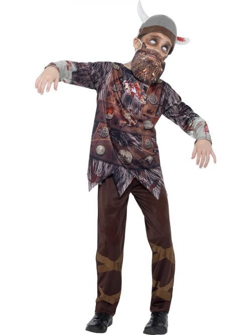 Zombie Viking Children's Fancy Dress Costume
