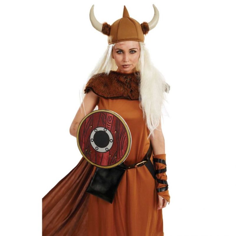 Viking Warrior Lady Ladies Fancy Dress Costume - Image 2