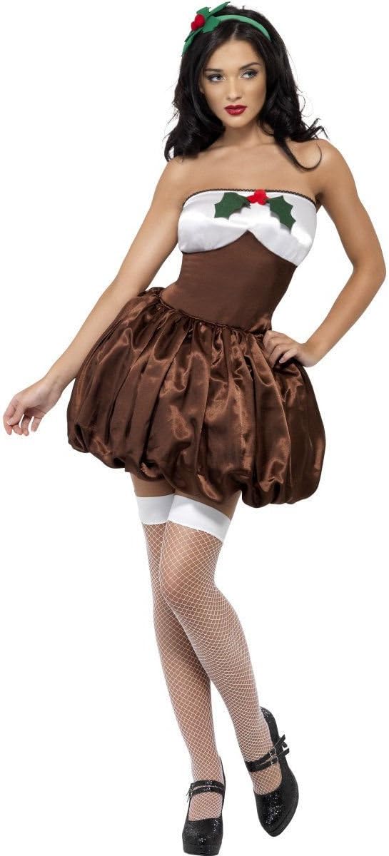 Fever Collection Sexy Saucy Pudding Ladies Christmas Fancy Dress Costume