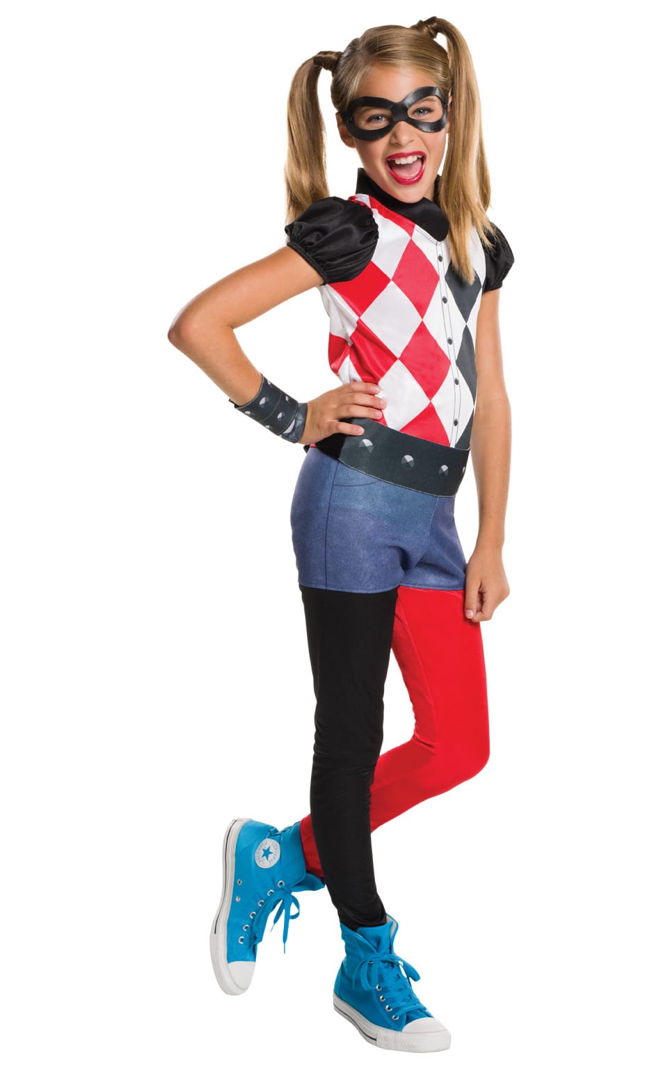 DC Super Hero Harley Quinn Children's Fancy Dress Costume