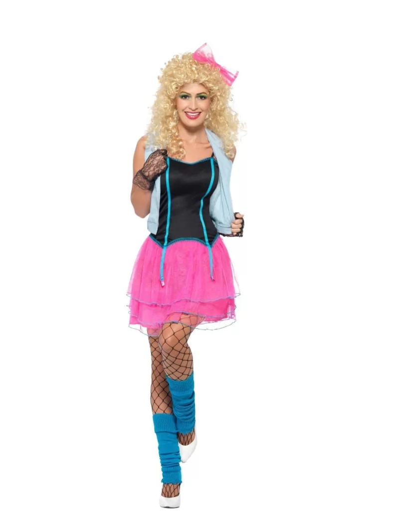 80's Wild Girl Ladies Fancy Dress Costume - Image 2