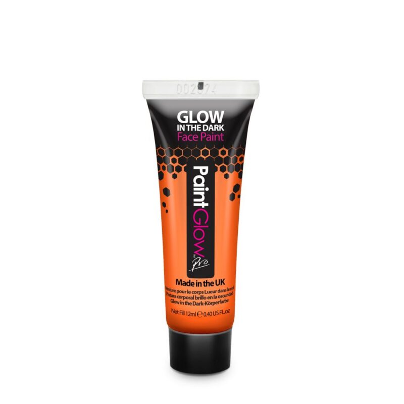 Paintglow Glow in the Dark Face & Body Paint Orange 13ml