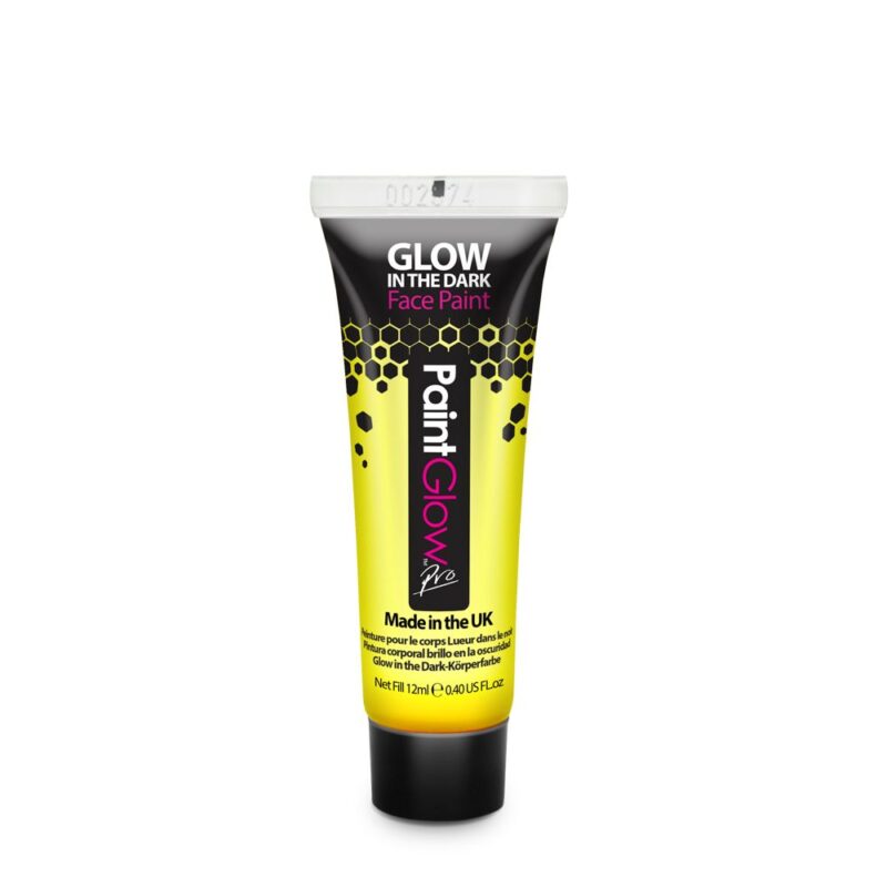 Paintglow Glow in the Dark Face & Body Paint Yellow 13ML