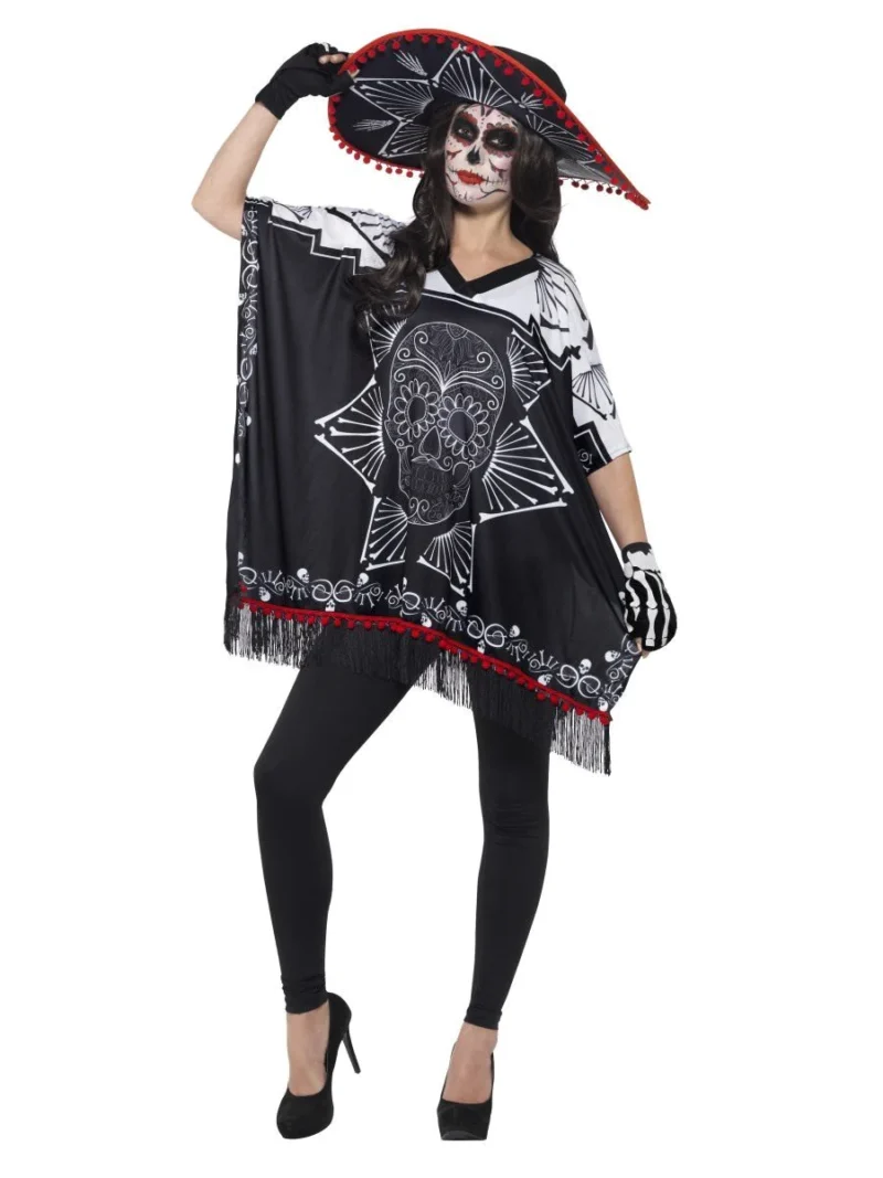 Day of the Dead Bandit Men's Halloween Fancy Dress Costume - Image 2