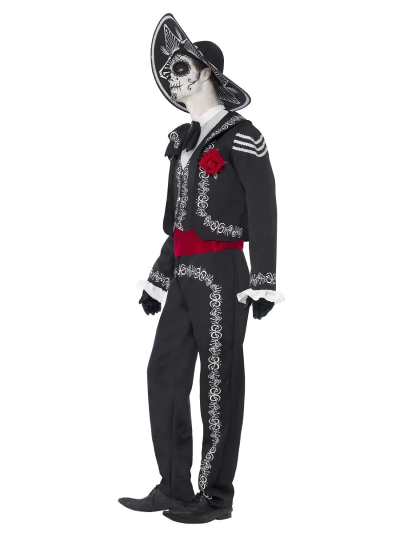 Day of the Dead Senor Bones Halloween Fancy Dress Costume - Image 2
