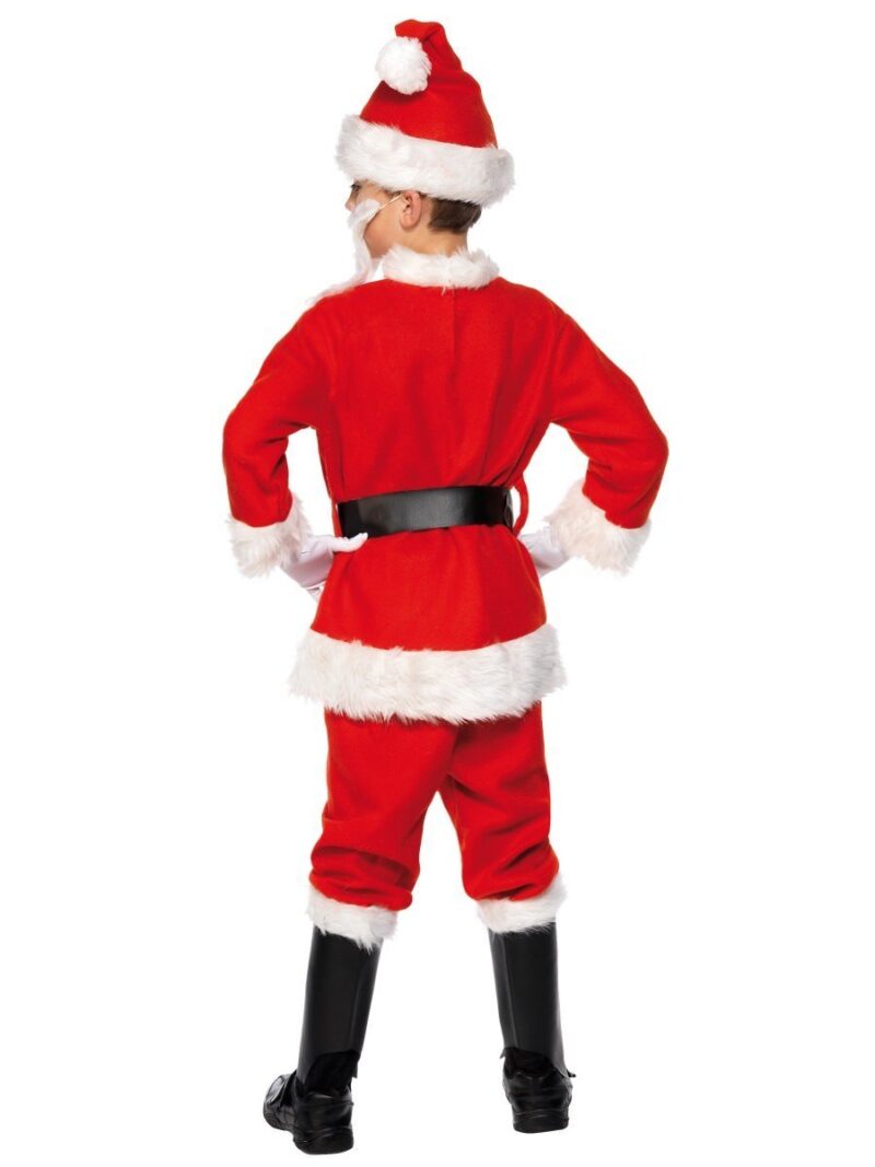 Santa Clause Deluxe Childrens Christmas Fancy Dress Costume - Image 3