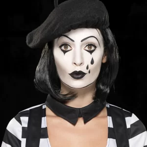 Mime Artist Ladies Fancy Dress Costume - Image 2