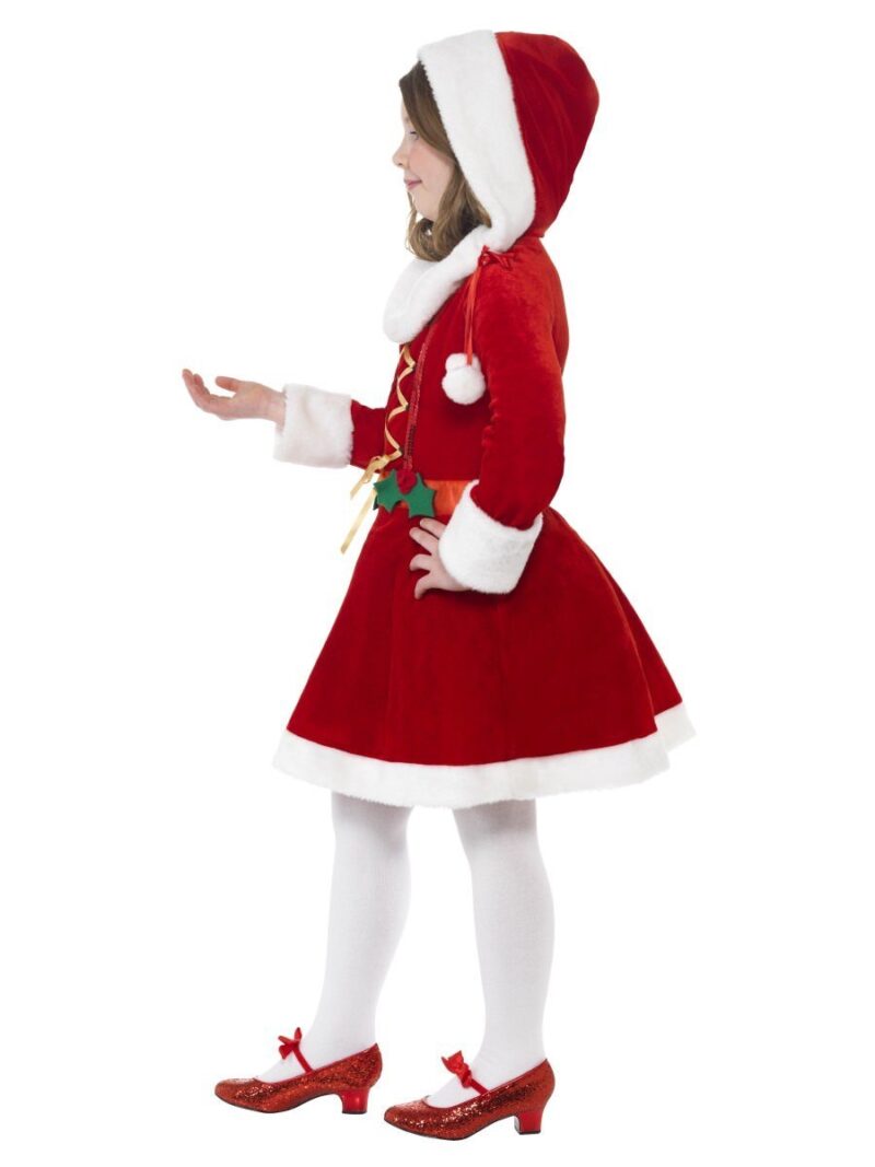Little Miss Santa Children's Christmas Fancy Dress Costume - Image 2