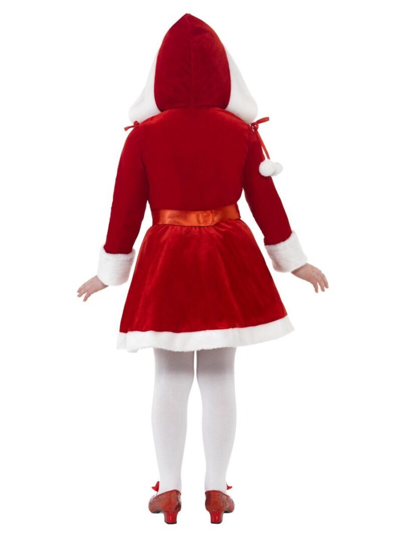 Little Miss Santa Children's Christmas Fancy Dress Costume - Image 3