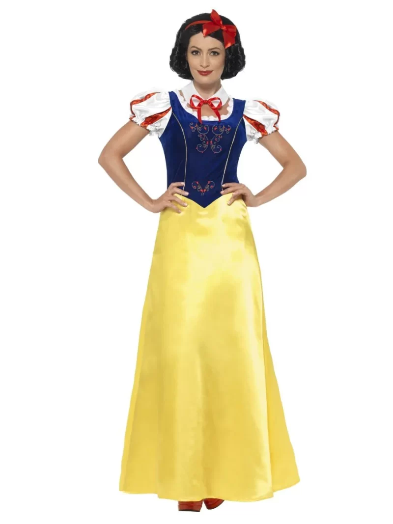 Princess Snow Long (Snow White) Ladies Fancy Dress Costume - Image 2