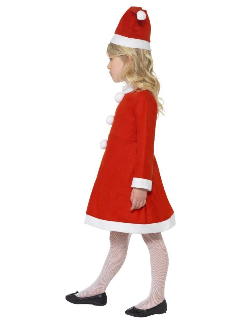 Value Santa Girl Children's Christmas Fancy Dress Costume - Image 2